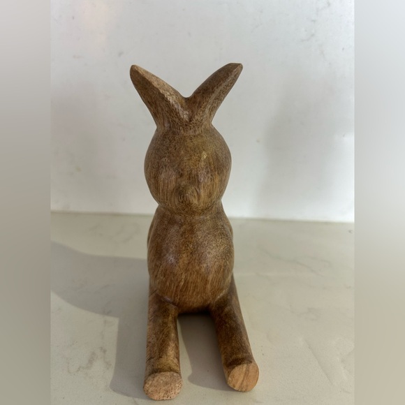 Handcrafted Wooden Rabbit Sculpture / Phone holder - Picture 4 of 8